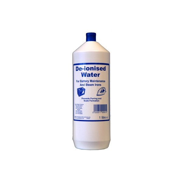 De-ionised Water 1 Litre Car Battery Coolant Screenwash TOP UP WATER