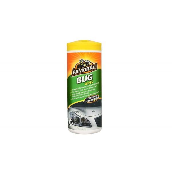 Armor All Car Bug Wipes – 30 Pre-Moistened Cleaning Towelettes Exterior