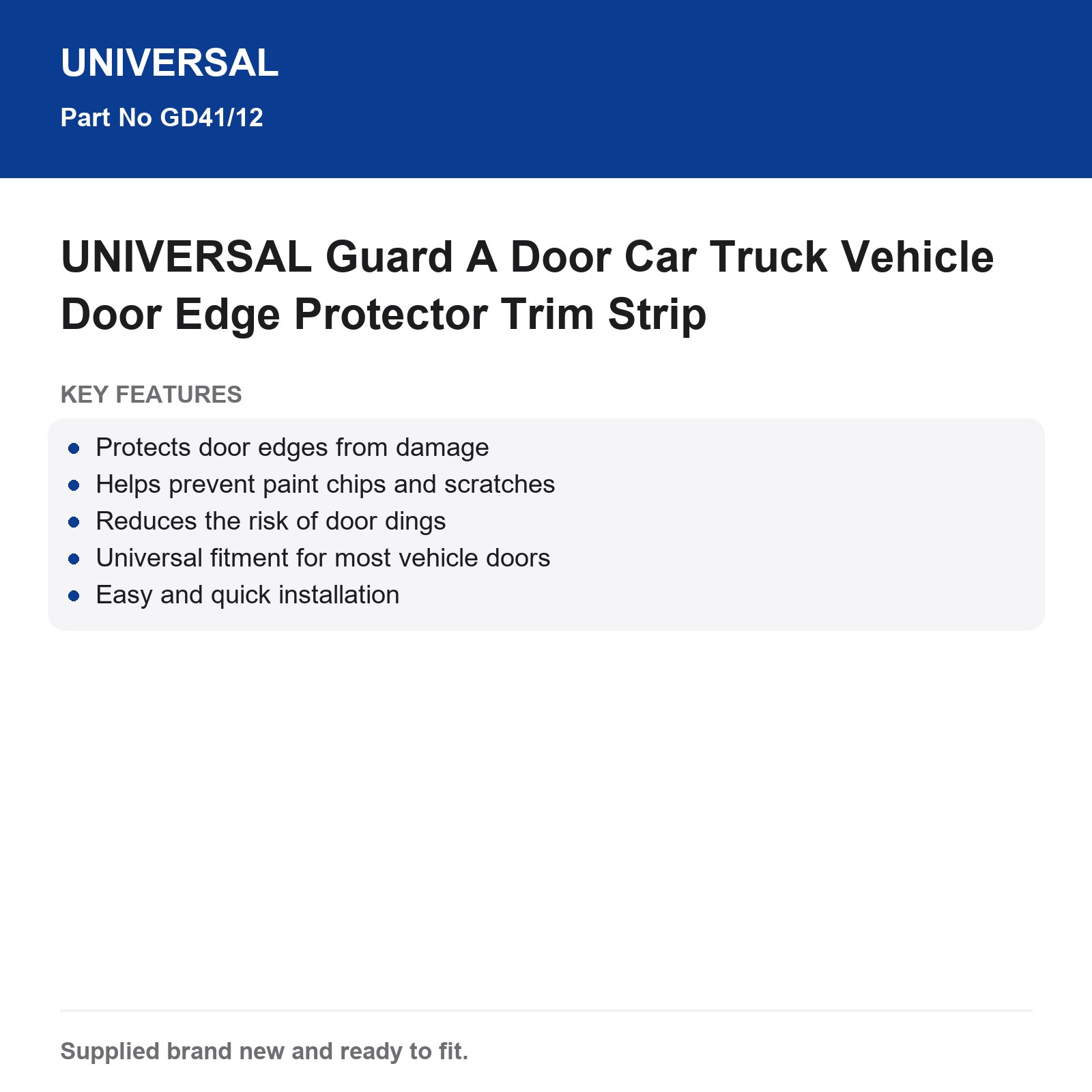 UNIVERSAL Door Edge Protector Trim Strip Guard A Door Vehicle - Image 3