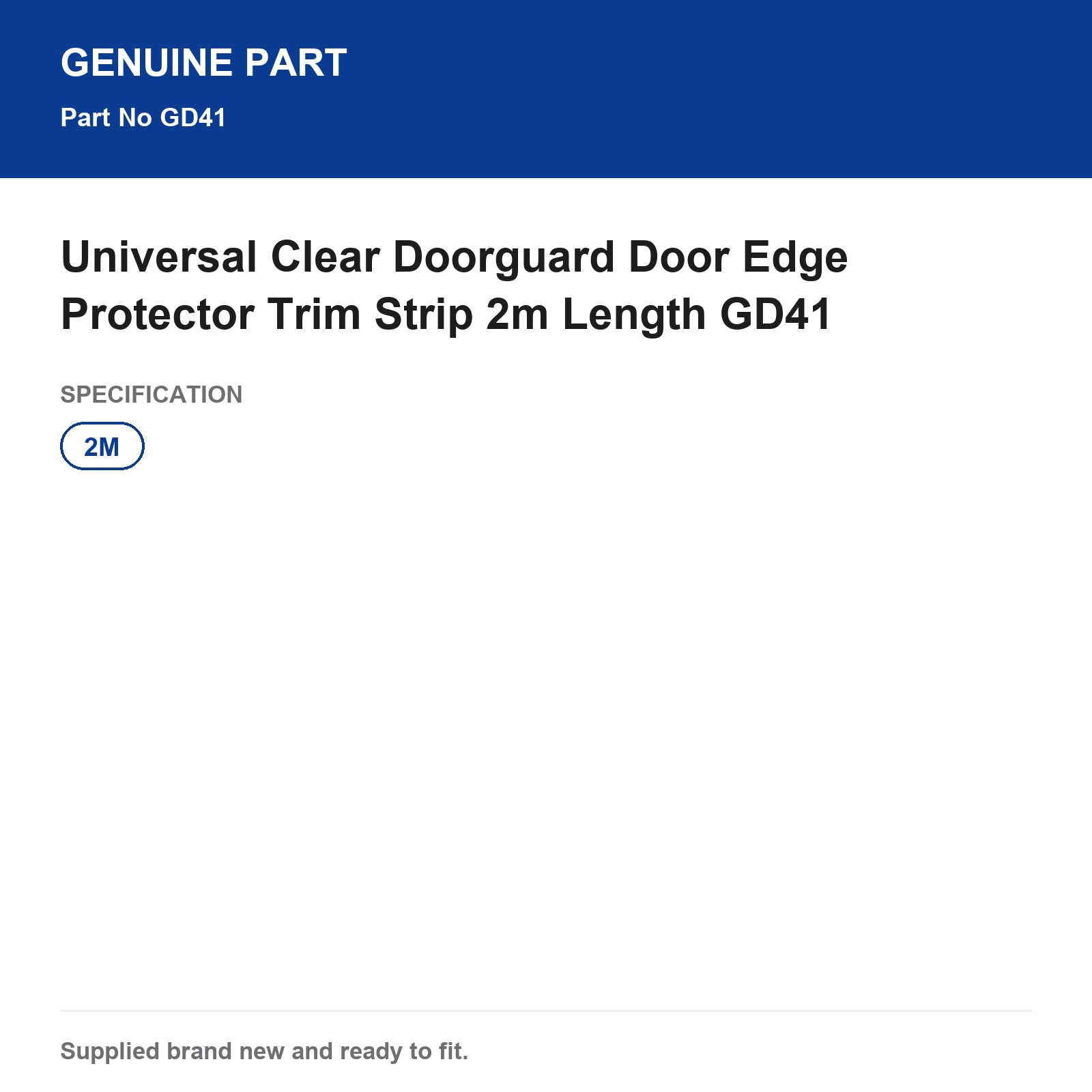 Universal Clear Car Door Edge Protector Guard Trim 2m - Image 3