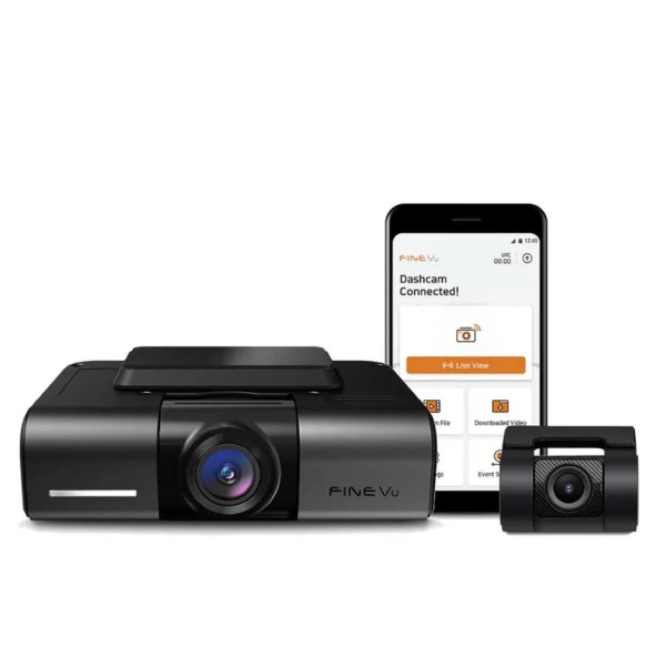FineVu GX400 Dash Cam Radar GPS WiFi QHD+FHD Dual Channel