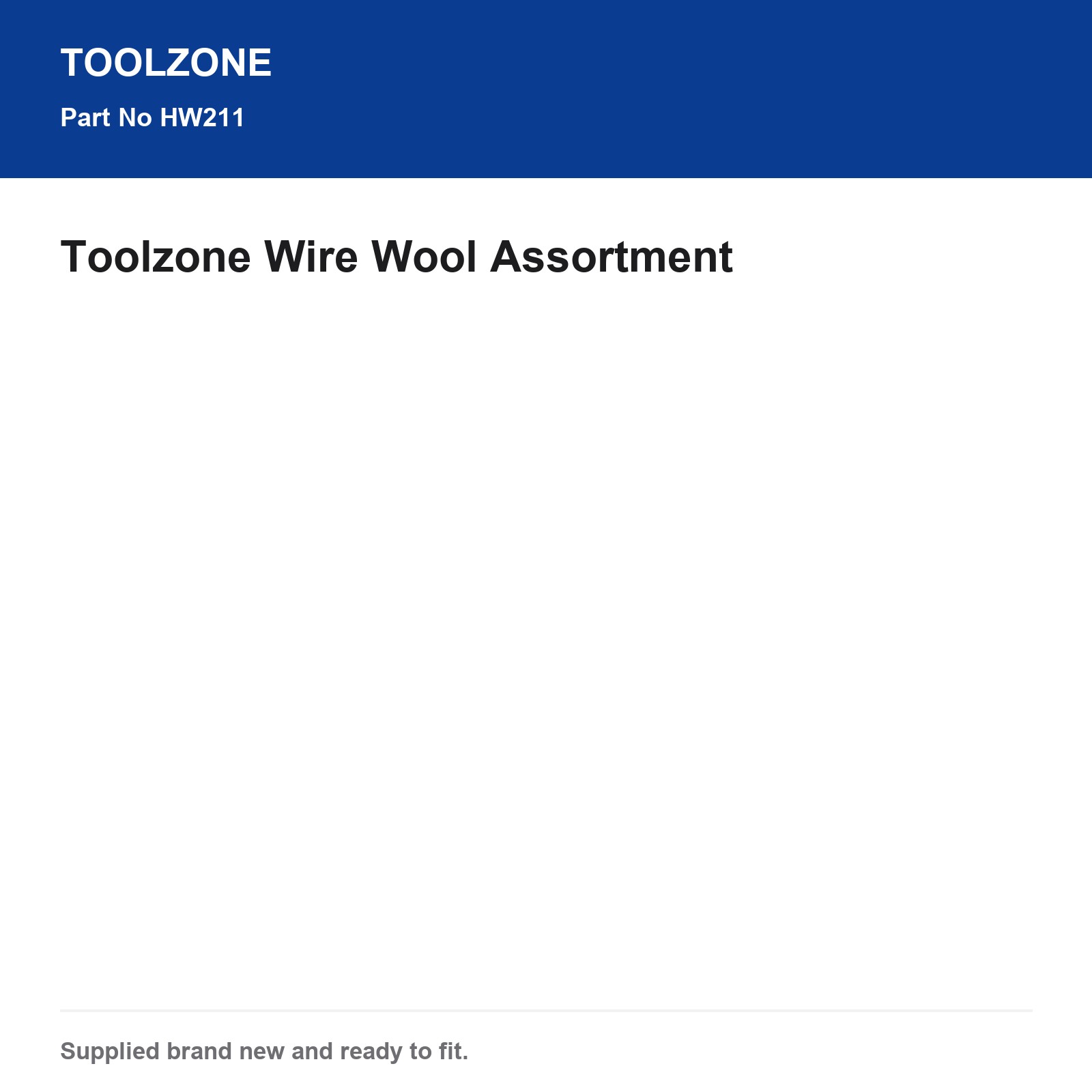 Wire Wool Assortment Toolzone HW211 Abrasive - Image 5