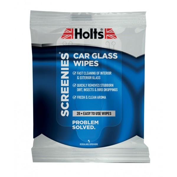 HOLTS Screenies Car Glass Wipes Window Cleaner Streak-Free 20 Pack