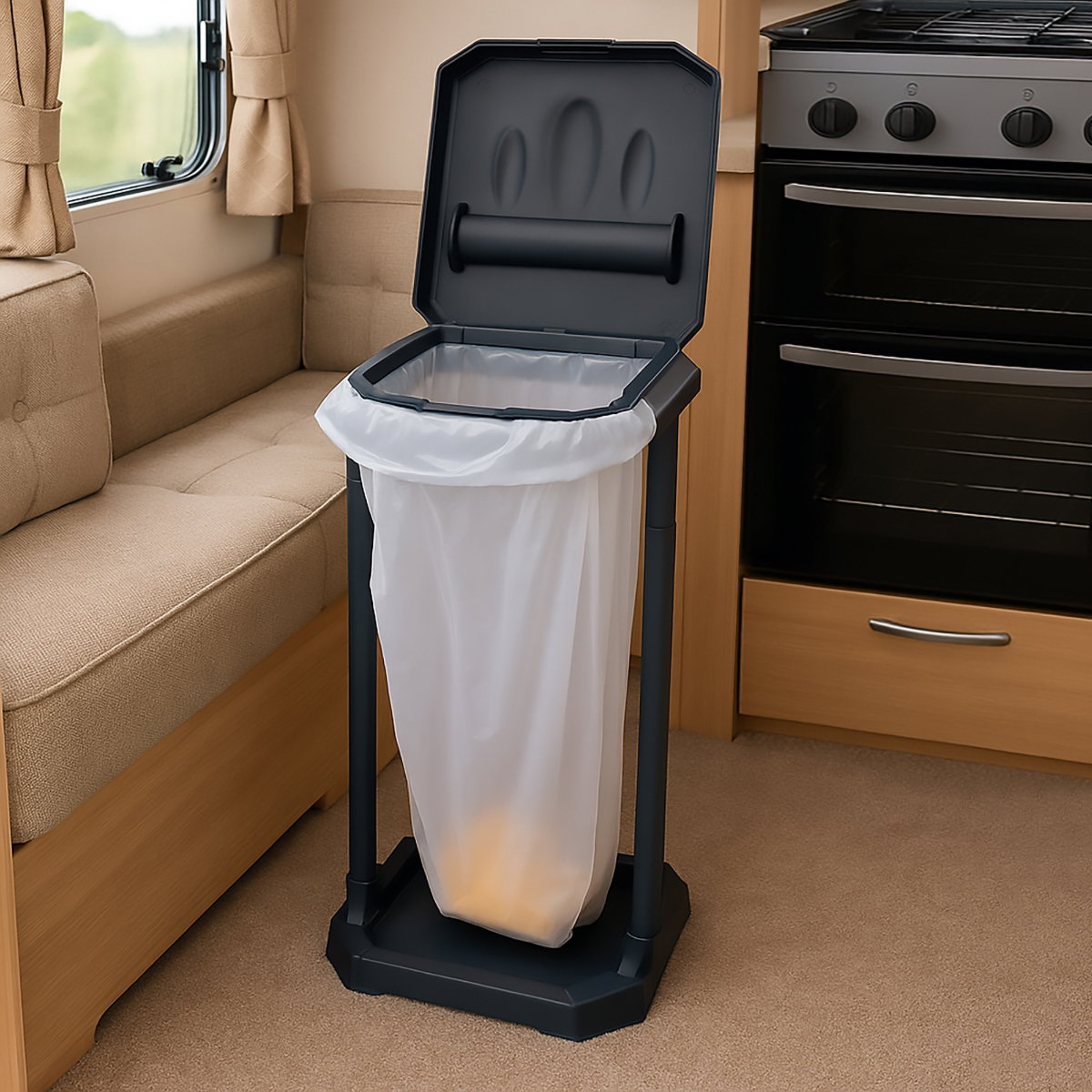 Streetwize Eco Bin Black Car Van Caravan Universal Vehicle Bin - Image 3