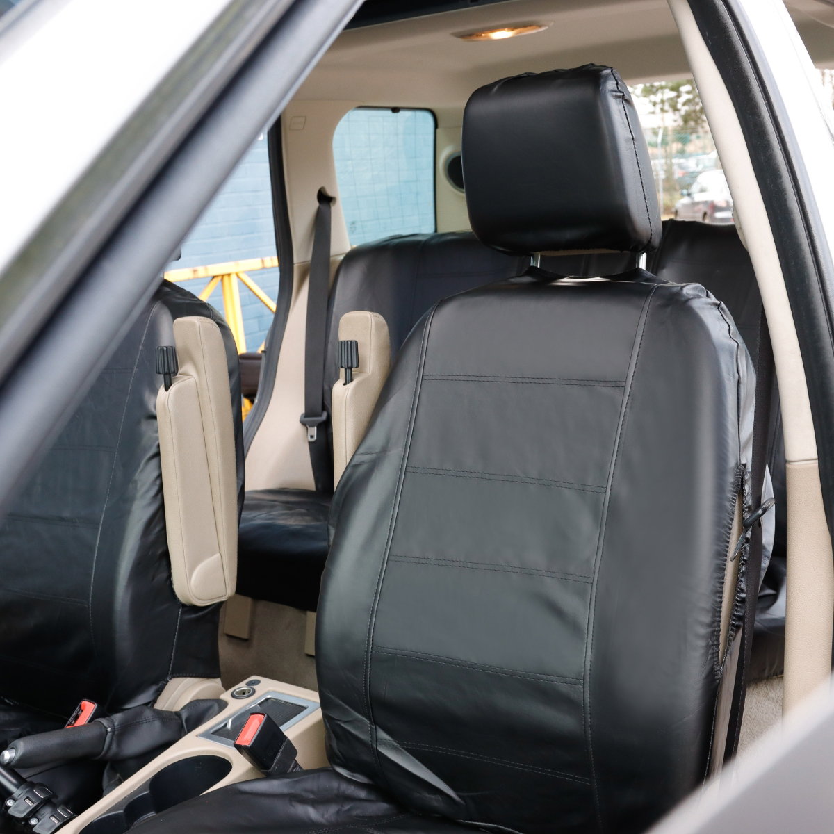 Universal Car Seat Cover Full Set Black Waterproof Van Streetwize - Image 3