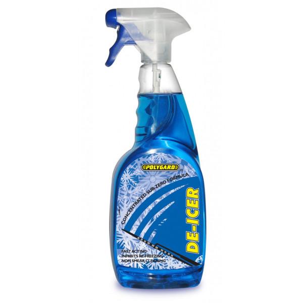 POLYGARD Car Windscreen De-Icer Trigger Spray 750ml Fast Acting Ice Remover