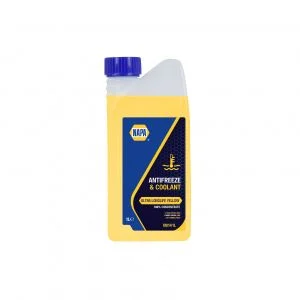 NAPA N9141L Ultra Longlife Antifreeze Coolant Yellow 1L Ready To Use