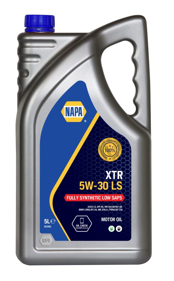 NAPA Xtr 5W-30 LS Engine Oil 5L VW 504.00/507.00 BMW MB DPF