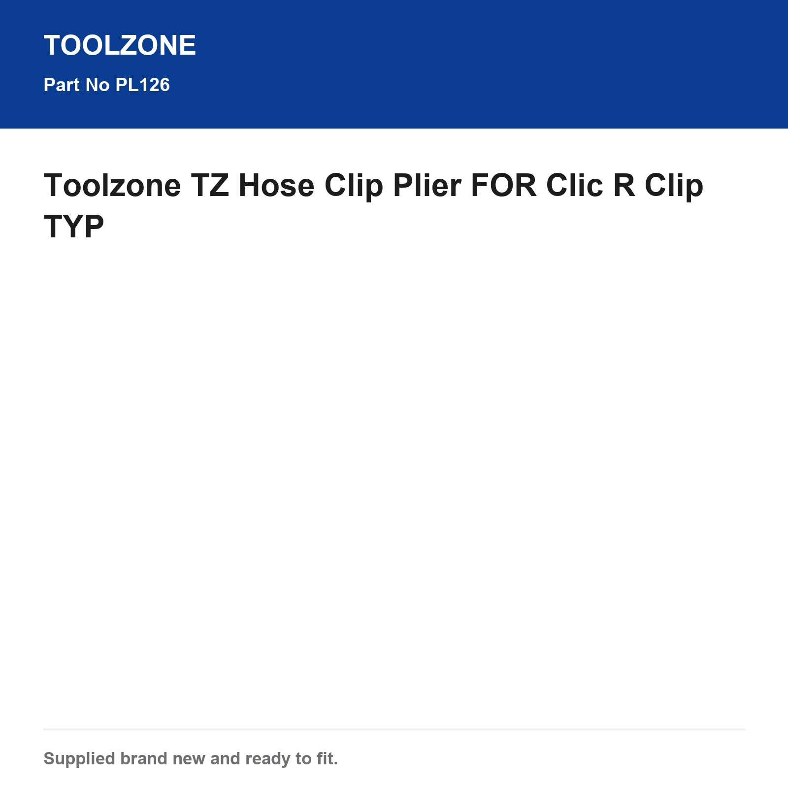 Toolzone TZ Hose Clip Plier Clic R Clip PL126 Hose Clamp Tool - Image 5
