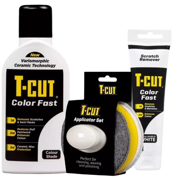T-Cut White Car Polish Wax Scratch Remover Paint Restorer 500ml