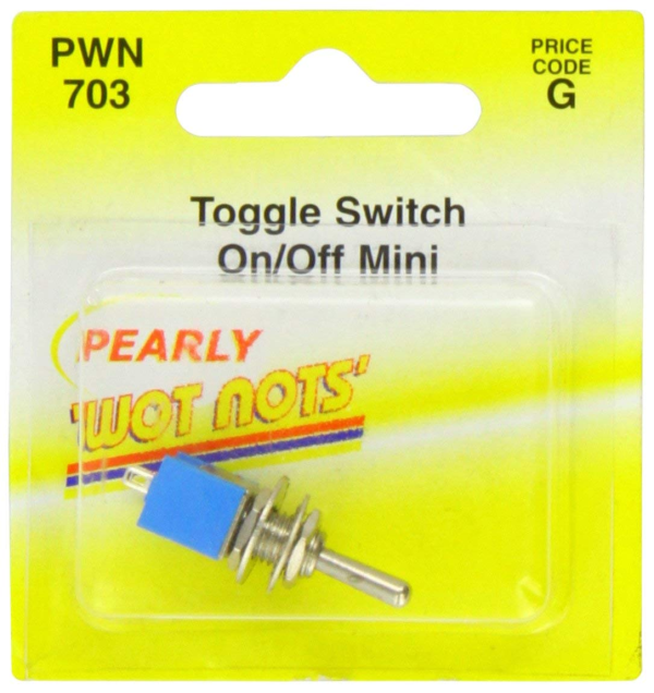 PEARL PWN703 Micro On/Off Toggle Switch Chrome Illuminated Car Van Boat