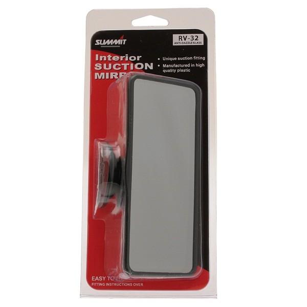 SUMMIT Universal Rearview Mirror Large Tinted Glass Suction Anti-Glare RV-32