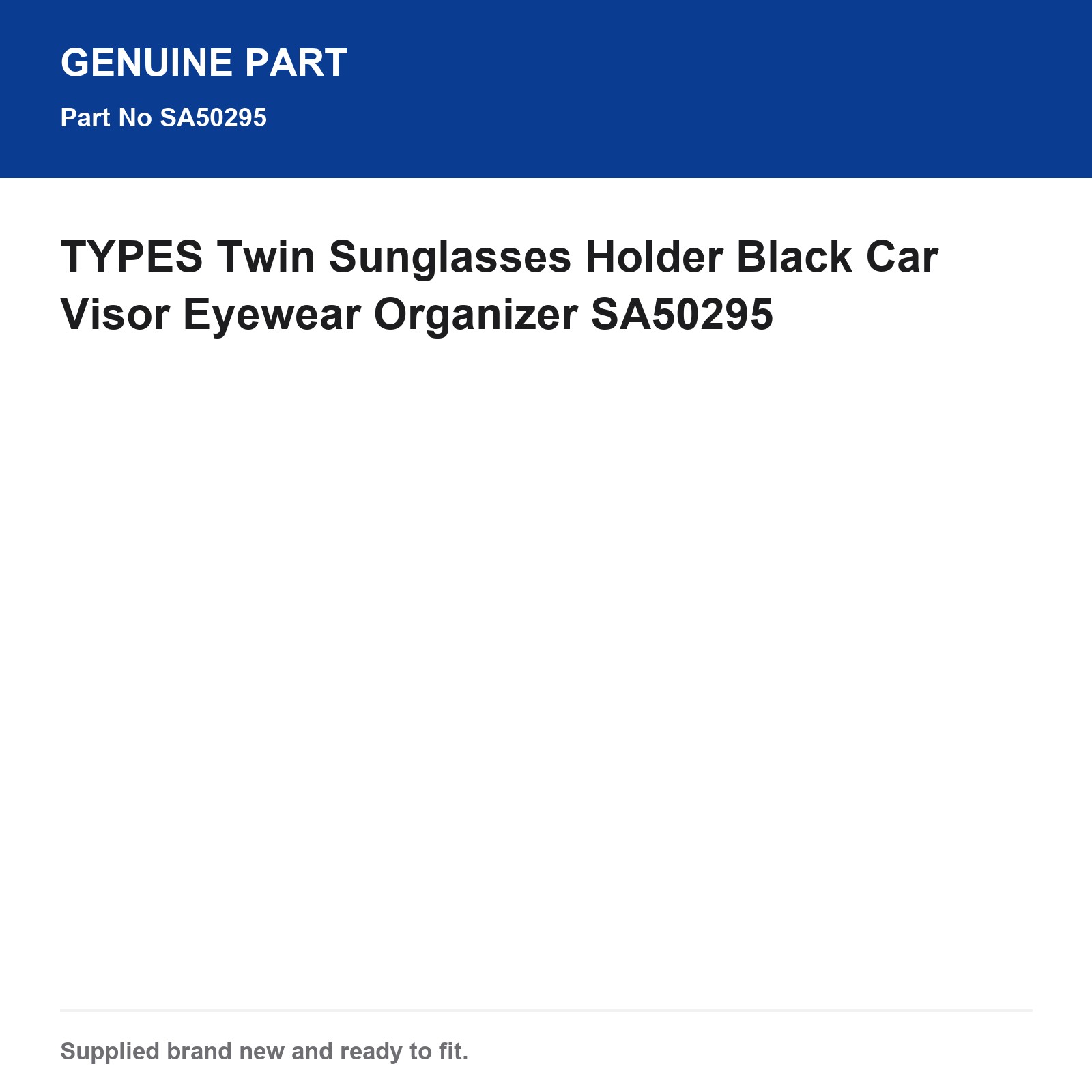 Car Visor Twin Sunglasses Holder Black Eyewear Organizer - Image 3