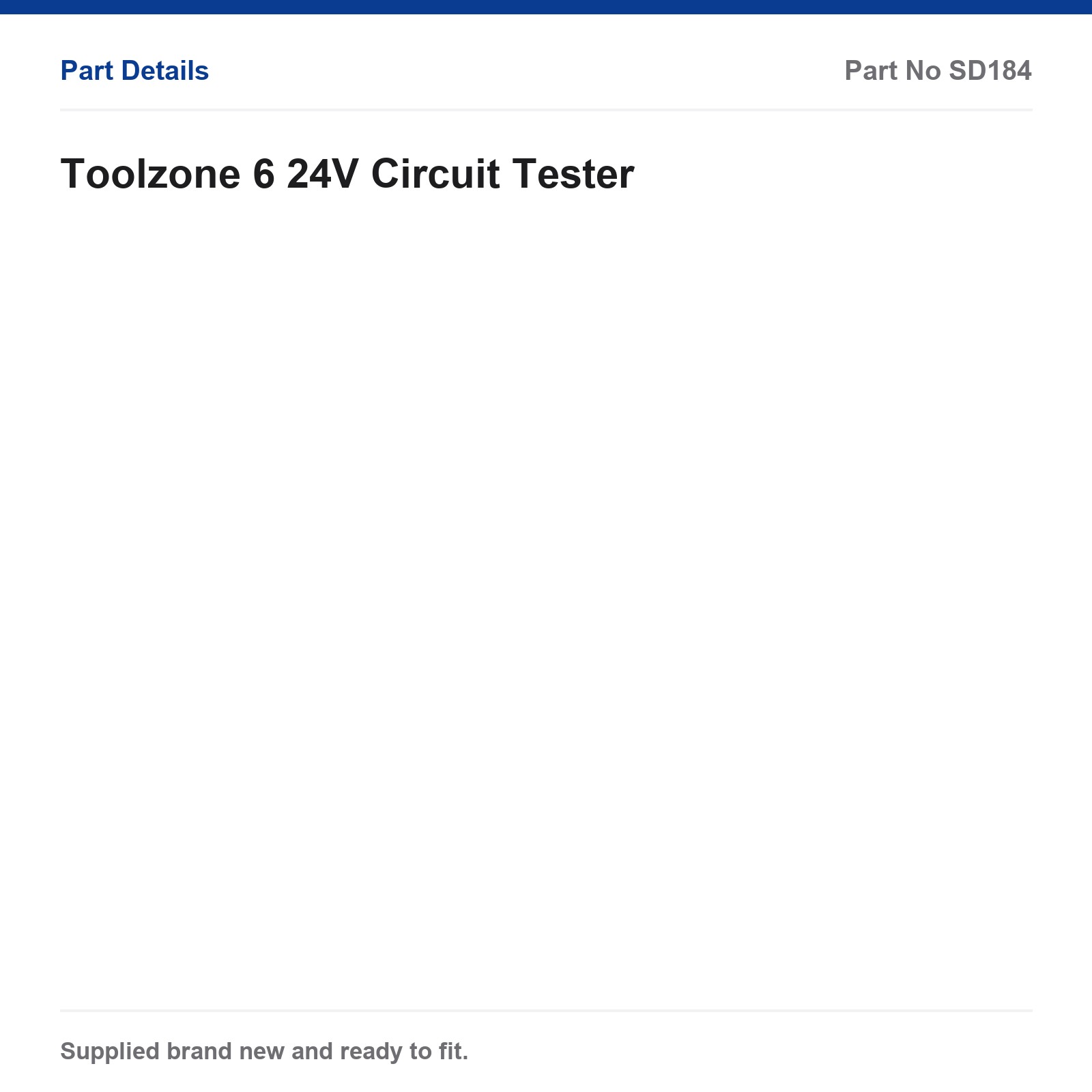 Toolzone 6-24V Circuit Tester SD184 - Image 4