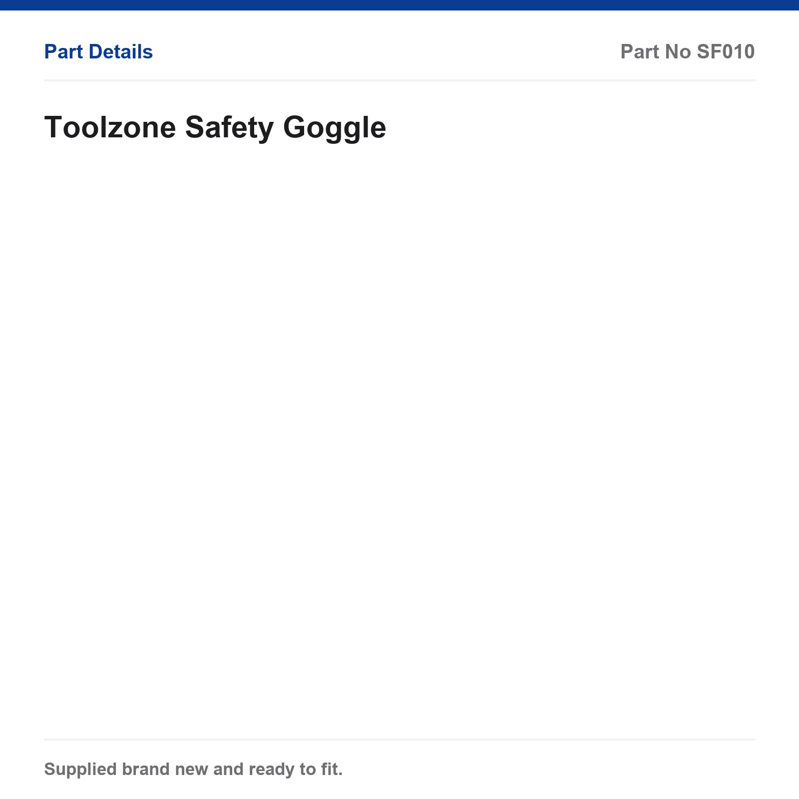 Safety Goggle Toolzone SF010 - Image 4