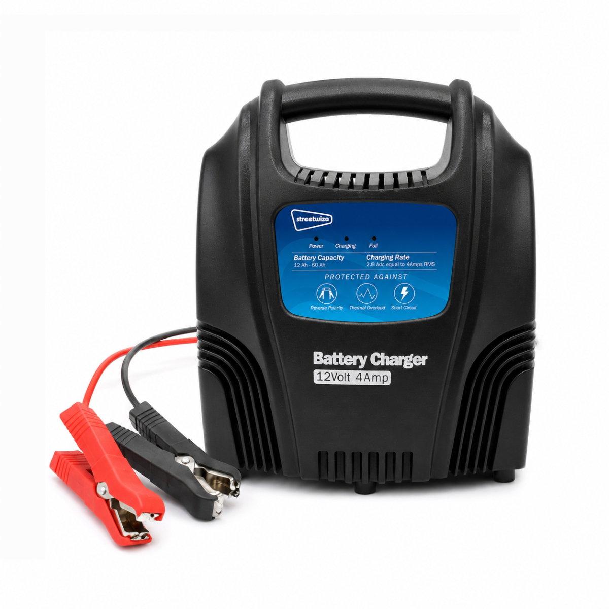 12V 4 Amp Battery Charger Car Van Caravan Streetwize Compact - Image 2