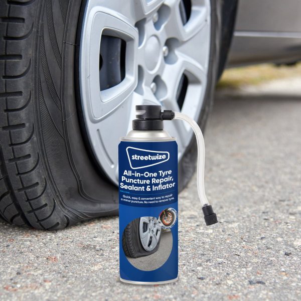 Streetwize 12V Portable Tyre Sealer Inflator Car Van Heavy Duty