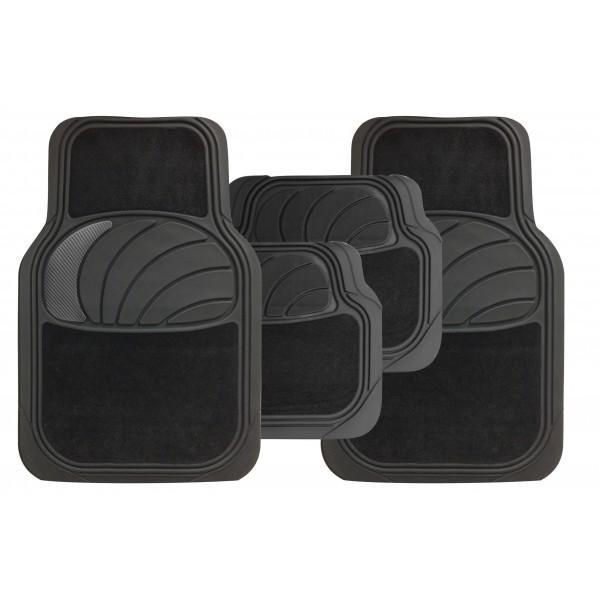 Streetwize Universal Car Mat Set Azura Carpet/Carbon 4 Piece
