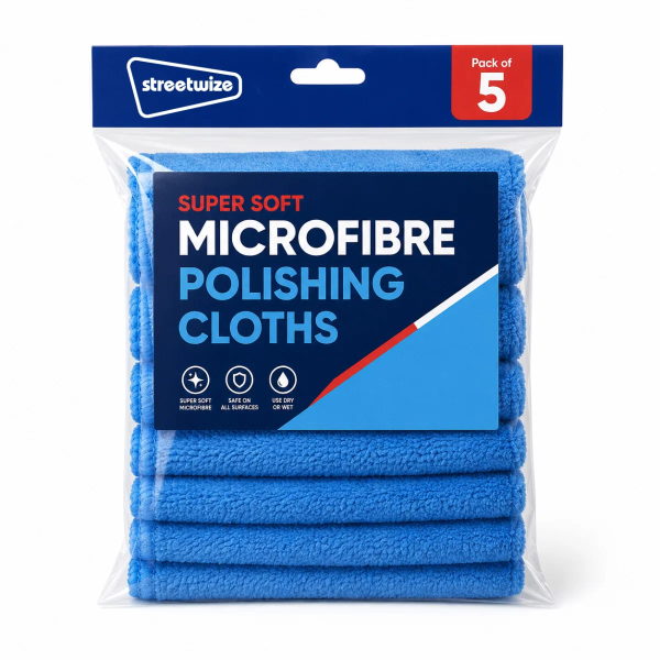 Streetwize Supersoft Polishing Cloths Car Cleaning Detailing