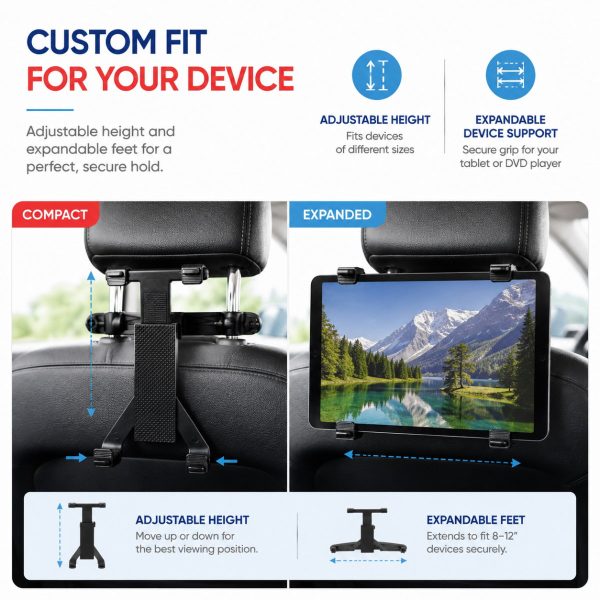 Streetwize Universal Car Tablet Holder Headrest Mount