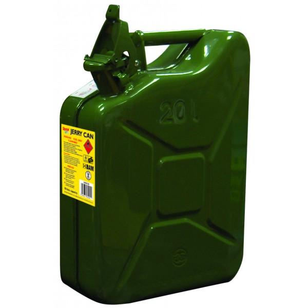 Streetwize 20 Litre Metal Jerry Can Fuel Garage Car Van Petrol Diesel Portable