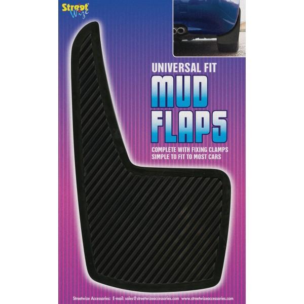 STREETWIZE Universal Mud Flaps Pair Car Van 4×4 Splash Guards SWMF NEW