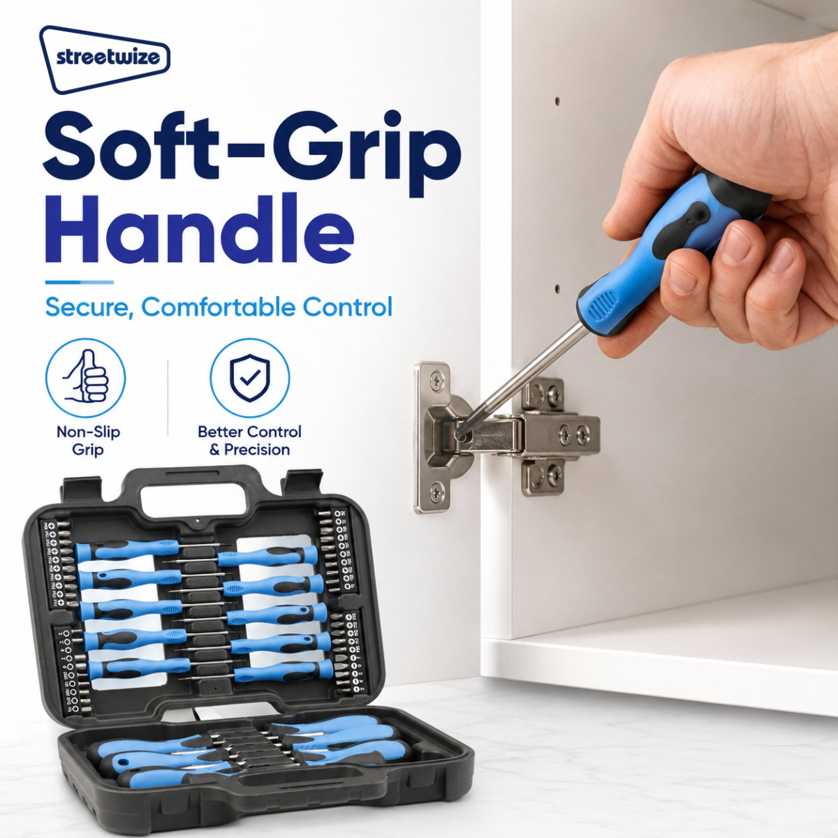 Streetwize 58 pce Screwdriver Bit Set in Case Garage Mechanic Workshop - Image 2