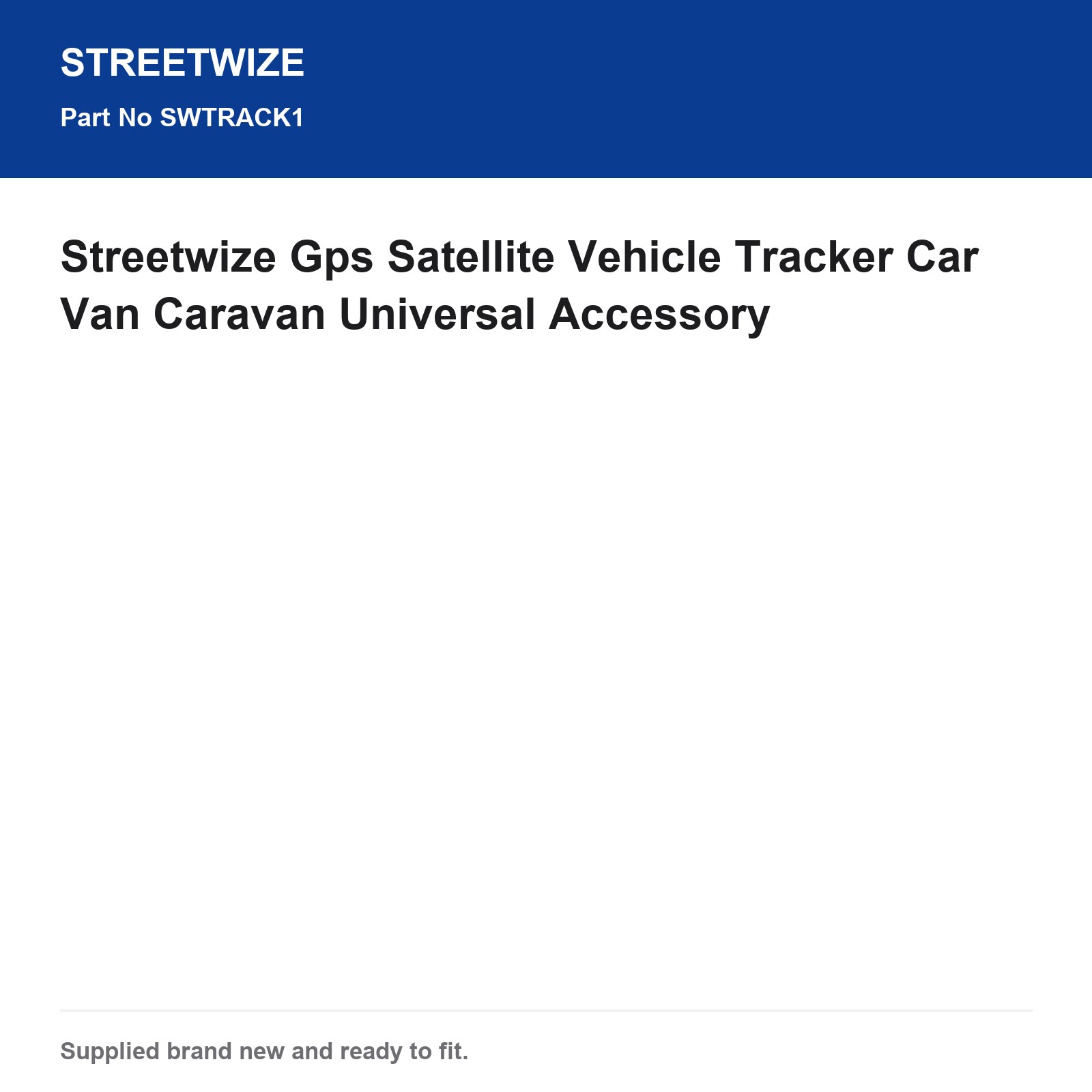 Streetwize GPS Tracker Car Van Caravan Vehicle Locator No Subscription - Image 6