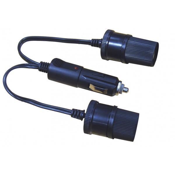 Streetwize 12V Twin Cigarette Socket Splitter Adapter Car Motorhome