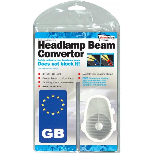 Streetwize Beam Deflectors Headlamp Converters Car Van Caravan Universal