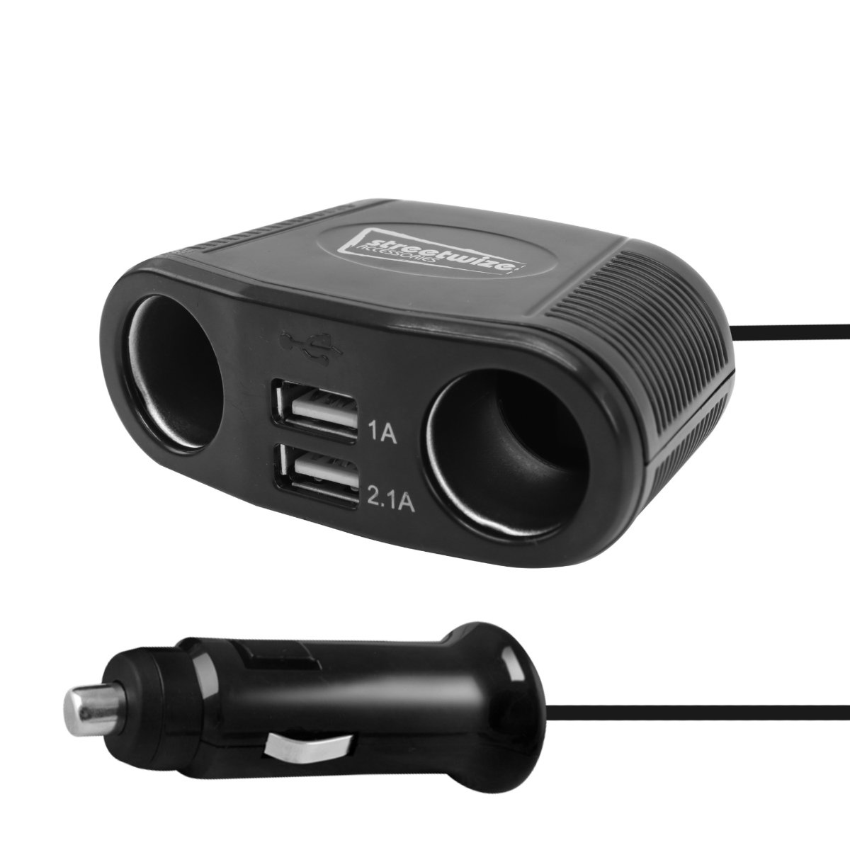 Streetwize 12V Twin Socket USB Charger Fast Charge Car Van Caravan - Image 3