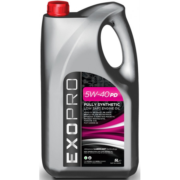 ExoPro 5W-40 PD Synthetic Diesel Engine Oil VW 505.01