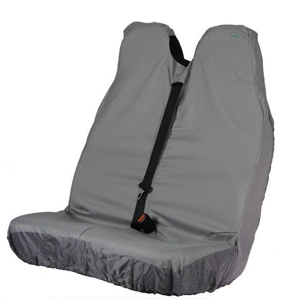 TOWN & COUNTRY Grey Double Van Seat Cover Protector Universal Fit - Image 2