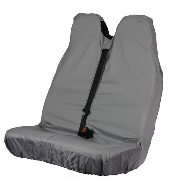 TOWN & COUNTRY Grey Double Van Seat Cover Protector Universal Fit