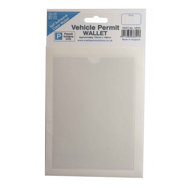Parking Permit Holder Transparent Car Window Display - Image 2