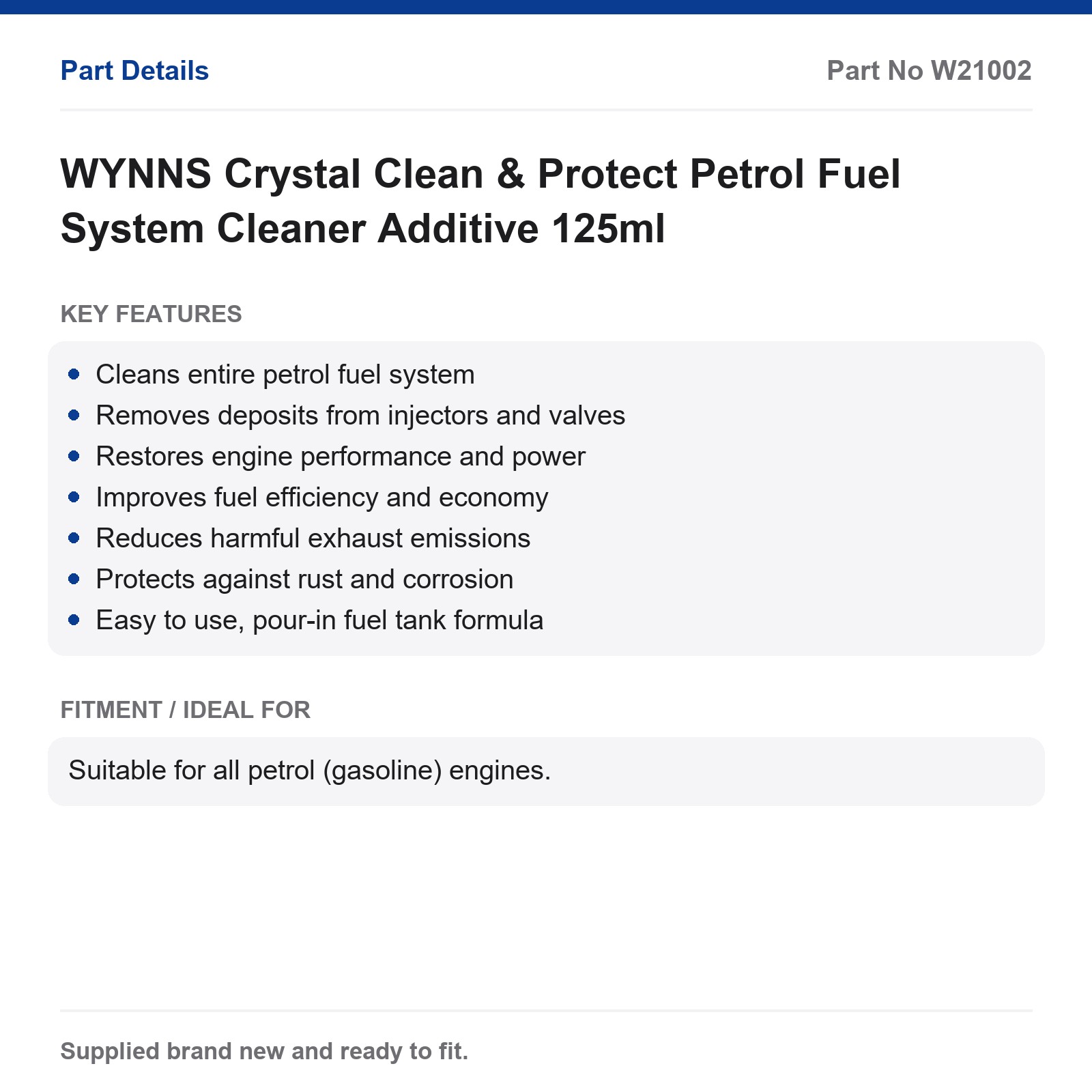 Wynn’s Crystal Clean & Protect AdBlue Additive 125ml - Image 2