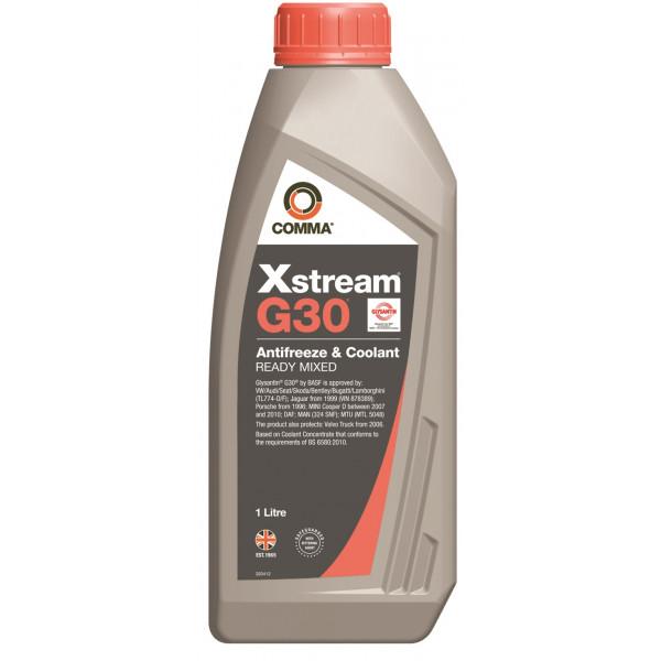 COMMA Xstream G30 Antifreeze Coolant Ready To Use 1L
