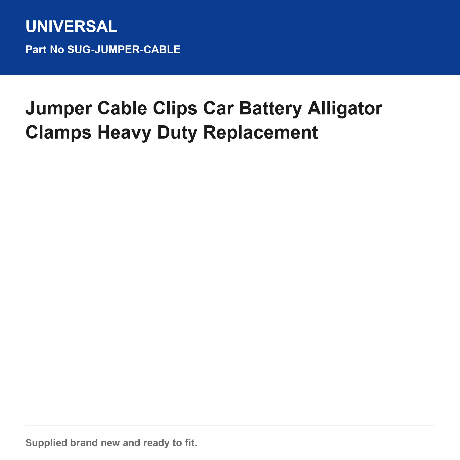 Jumper Cable Clips Car Battery Alligator Clamps Heavy Duty Replacement - Image 3