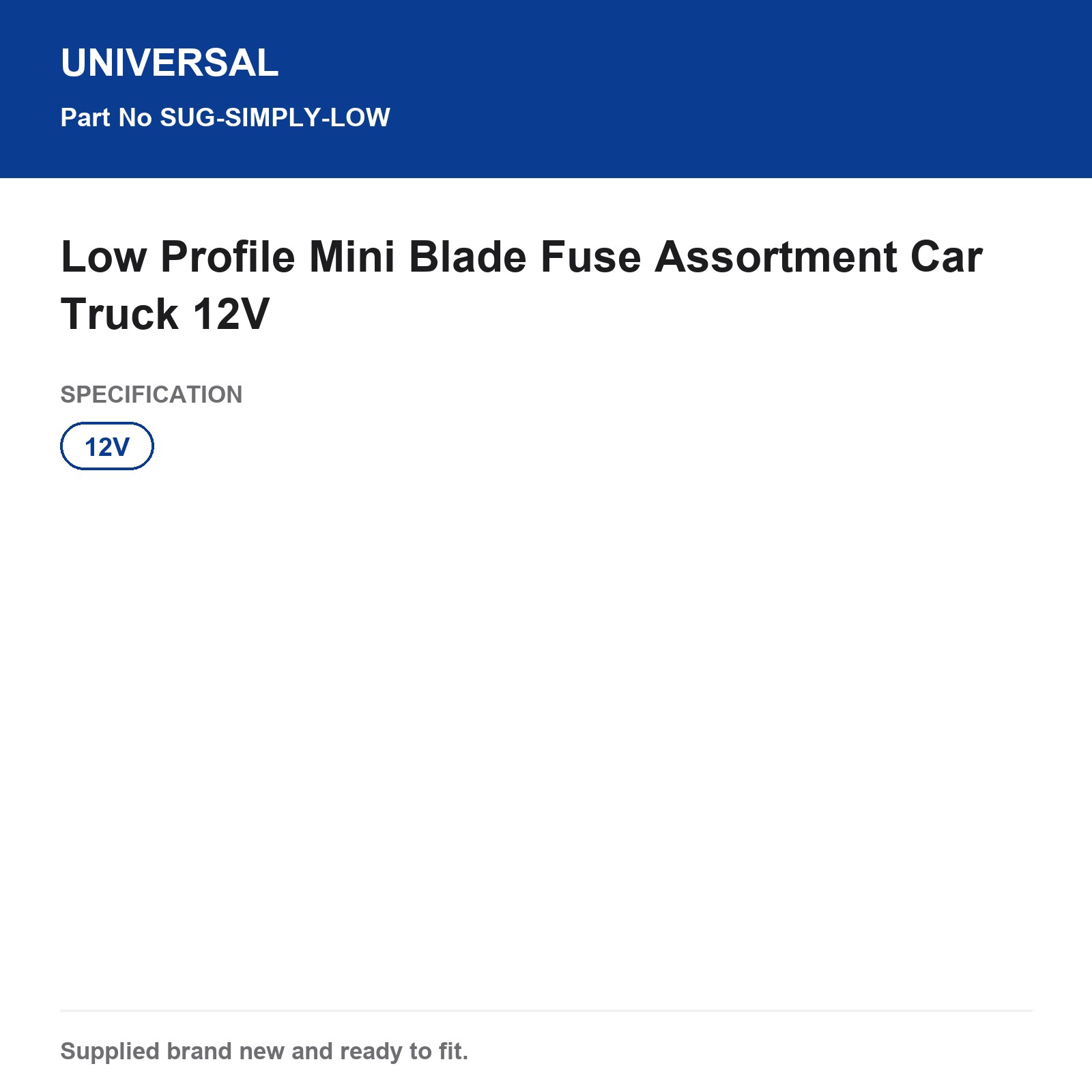 Low Profile Mini Blade Fuse Assortment Car Truck 12V - Image 3