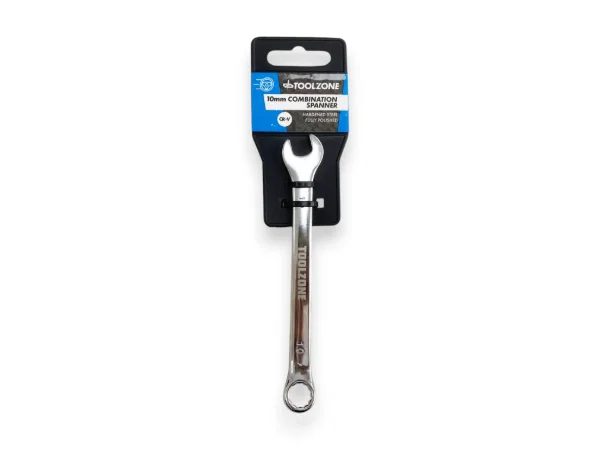 Combination Spanner 10MM Toolzone Polished CRV - Image 3