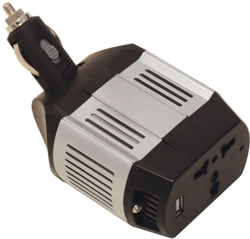 STREETWIZE 75W 12V DC 230V AC Car Power Inverter Multi Plug