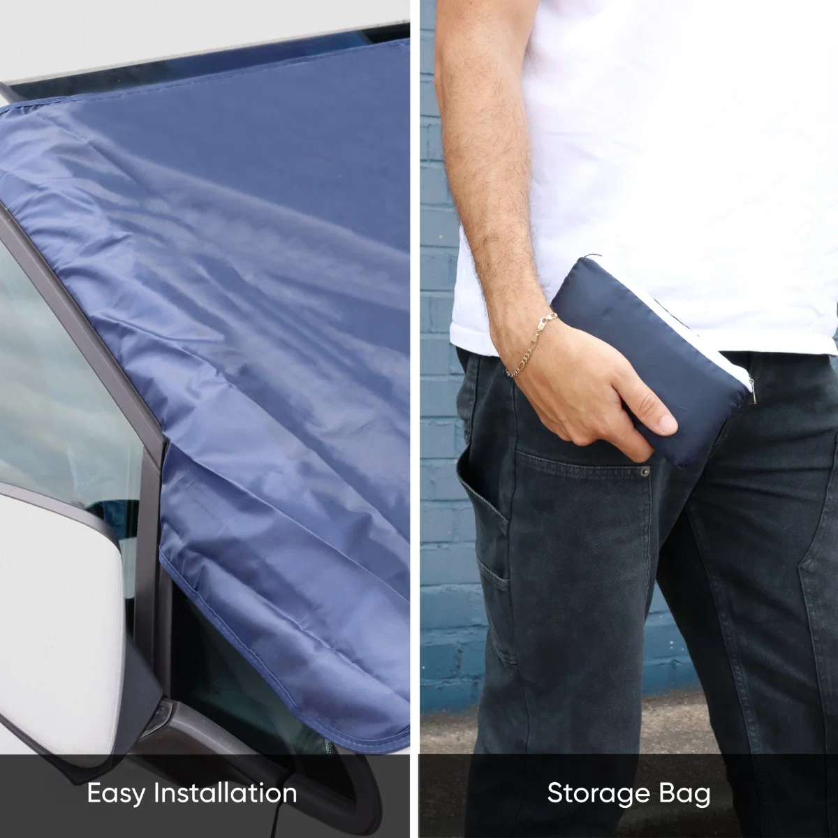 Streetwize Frost Windscreen Cover Small Medium Car Protector 173x76cm - Image 3