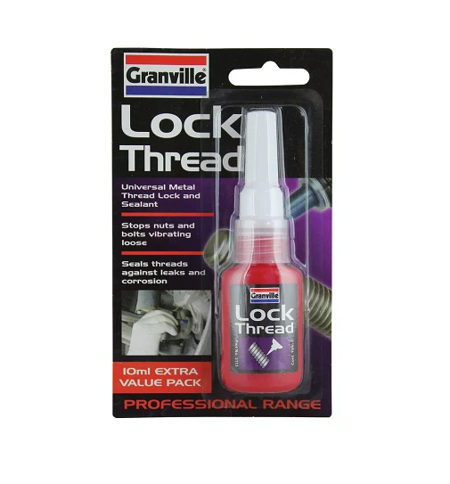 GRANVILLE Lock Thread 10ml Threadlocker Adhesive Nut Bolt Sealer