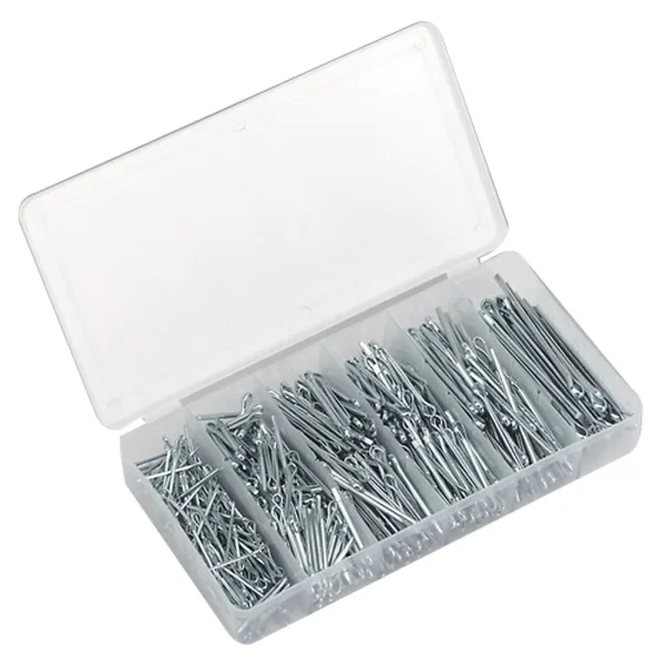 TOOLZONE 555PC Cotter Pin Split Pin Assortment Kit Auto Workshop Fasteners
