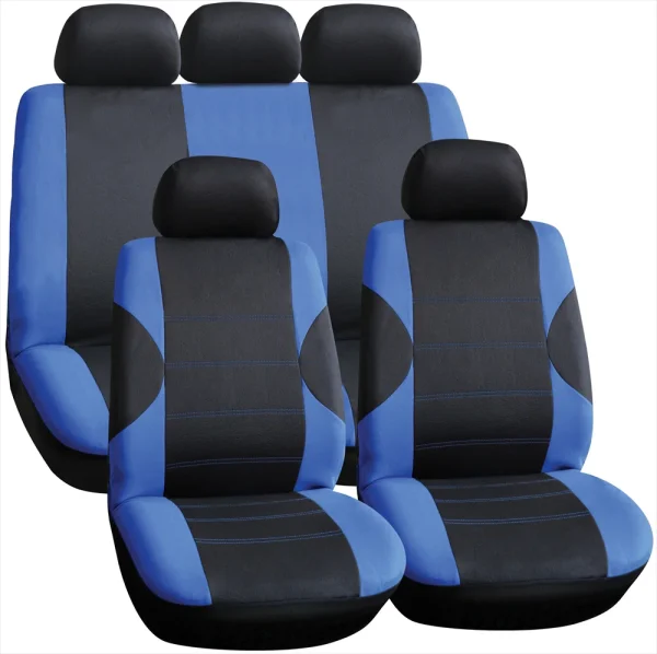 Streetwize Blue Car Van Seat Cover Set 11pc Polyester Zips Arkansas
