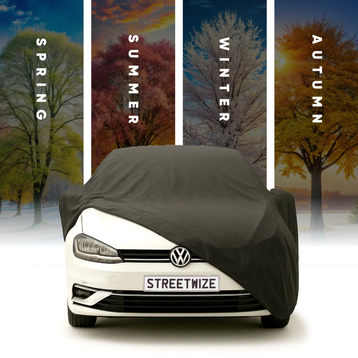 Streetwize Large Water Resistant Breathable Full Car Cover 190"L X 70"W - Image 3