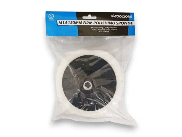 Toolzone M14 150MM Firm Polishing Sponge Applicator Pad PW162 - Image 3