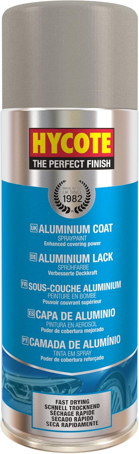 HYCOTE XUK035 Aluminium Spray Paint Metallic Protective Coating
