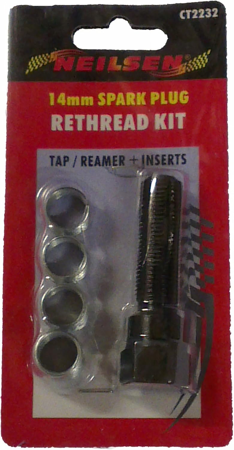 Neilsen 14mm Spark Plug Thread Repair Kit Cylinder Head Tap Reamer