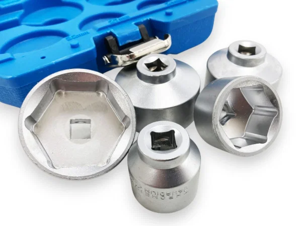 Toolzone 5PC 3/8 Oil Filter Socket Wrench Set - Image 3